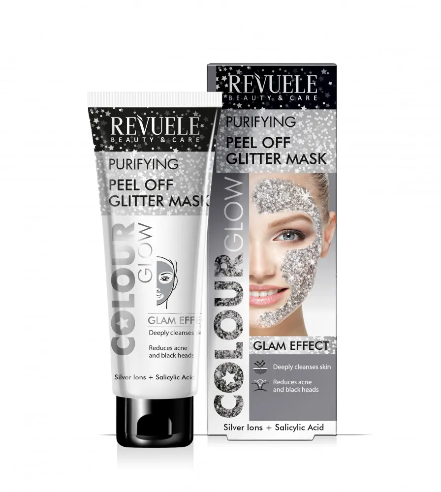 Revuele maschera per il viso - Purifying Peel-off Glitter Mask - Color Glow - Silver