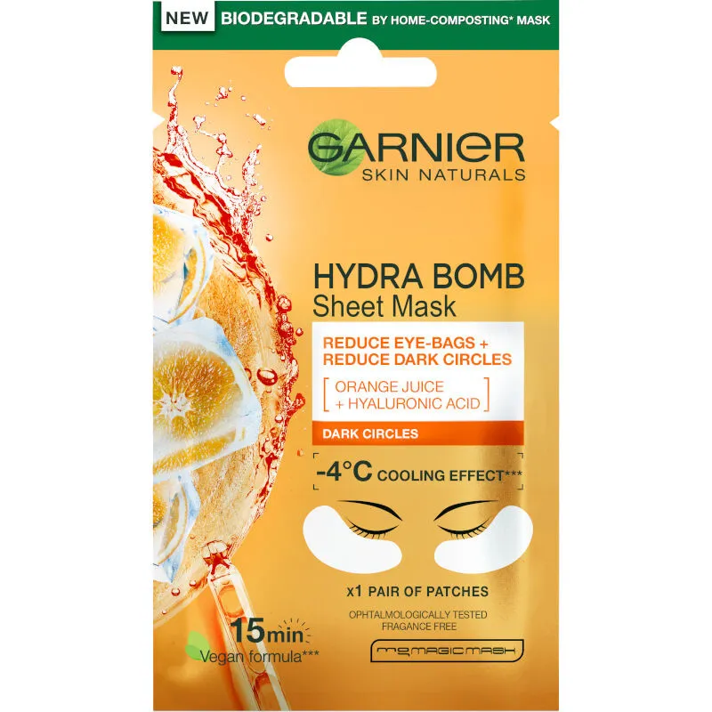 Garnier Skin Naturals - maschera per occhi - Eye Tissue Mask For Dark Circles