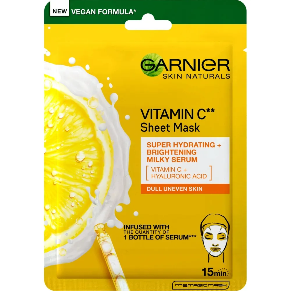 Garnier Skin Naturals - maschera per il viso - Tissue Mask With Vitamin C