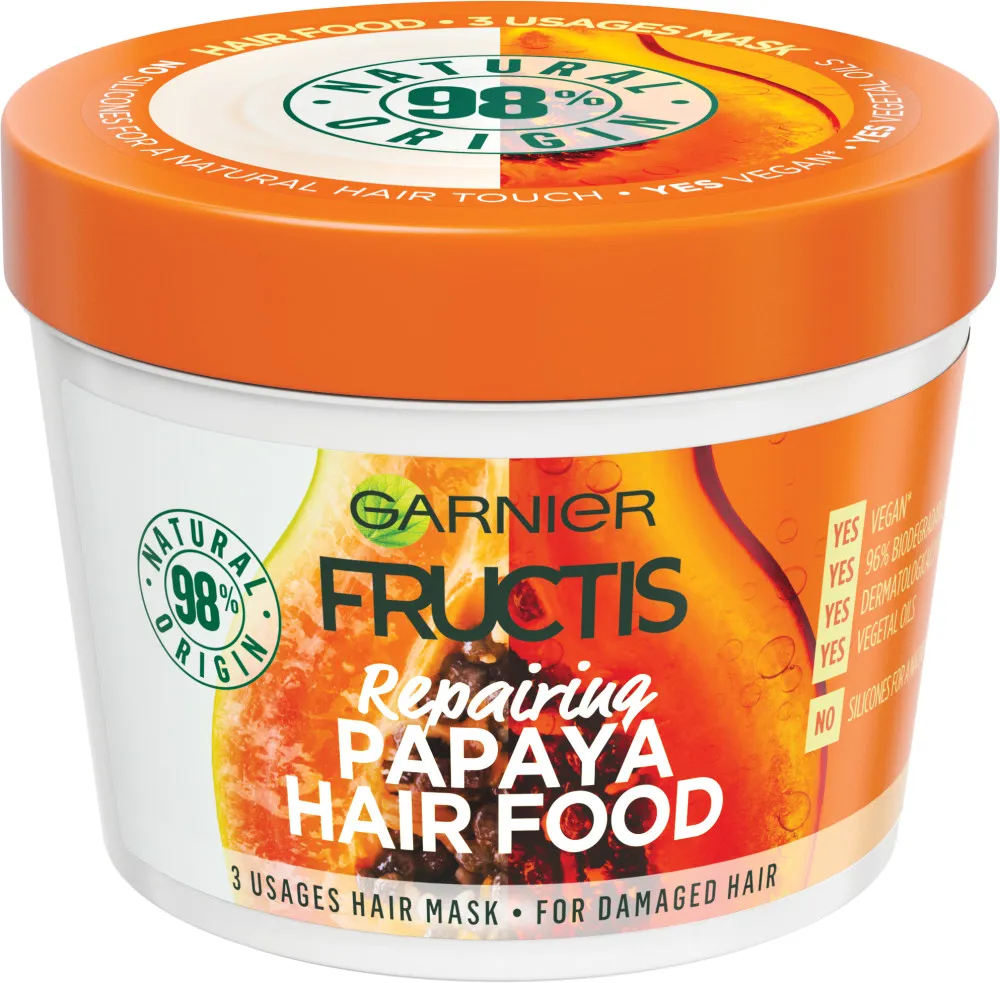 Garnier Fructis - maschera per capelli danneggiati - Hair Food Papaya Mask