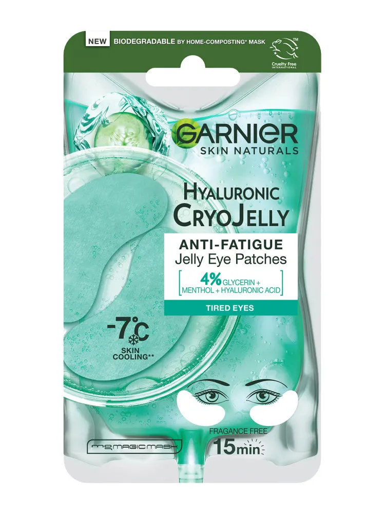 Garnier - maschera zona occhi - Hyaluronic Cryo Jelly Eye Mask