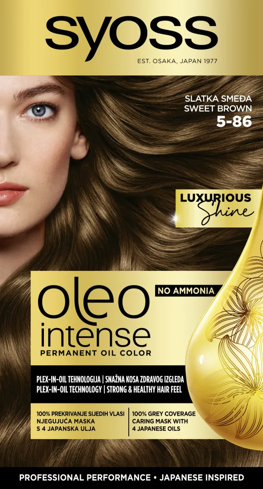 Syoss colore per capelli - Oleo Intense Permanent Oil Color - 5-86 Sweet Brown