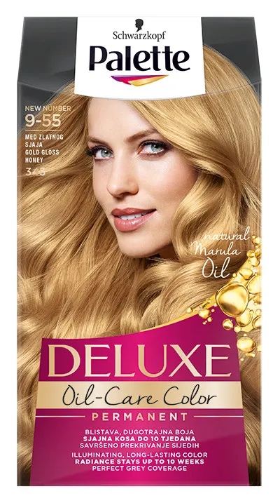 Schwarzkopf Palette colore per capelli - Deluxe - 9-55 Gold Gloss Honey