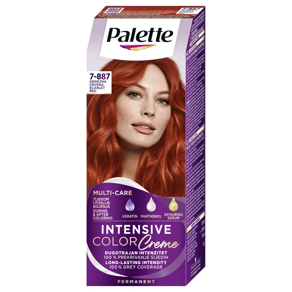 Schwarzkopf Palette crema colorante per i capelli - Intensive Color Creme - 7-887 Scarlet Red