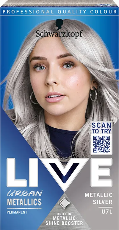 Schwarzkopf colore per i capelli - Live Urban Metallics - U71 Metallic Silver