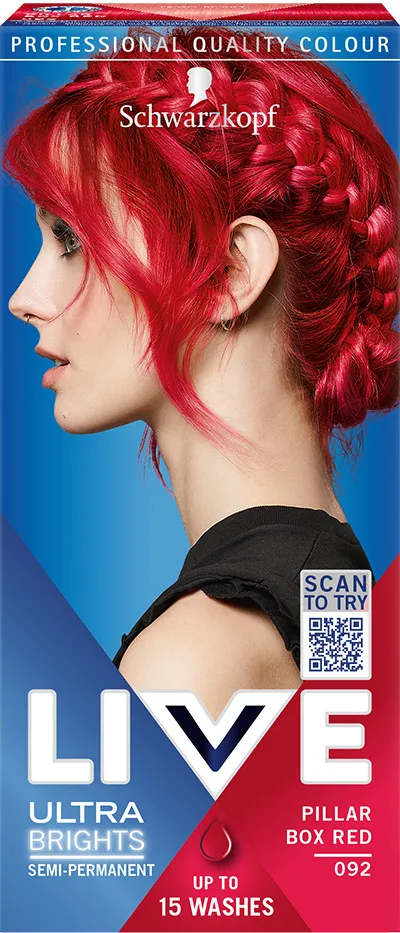 Schwarzkopf colore per i capelli - Live Ultra Brights Or Pastel - 92 Pillar Box Red