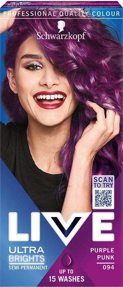 Schwarzkopf colore per i capelli - Live Ultra Brights Or Pastel - 094 Purple Punk